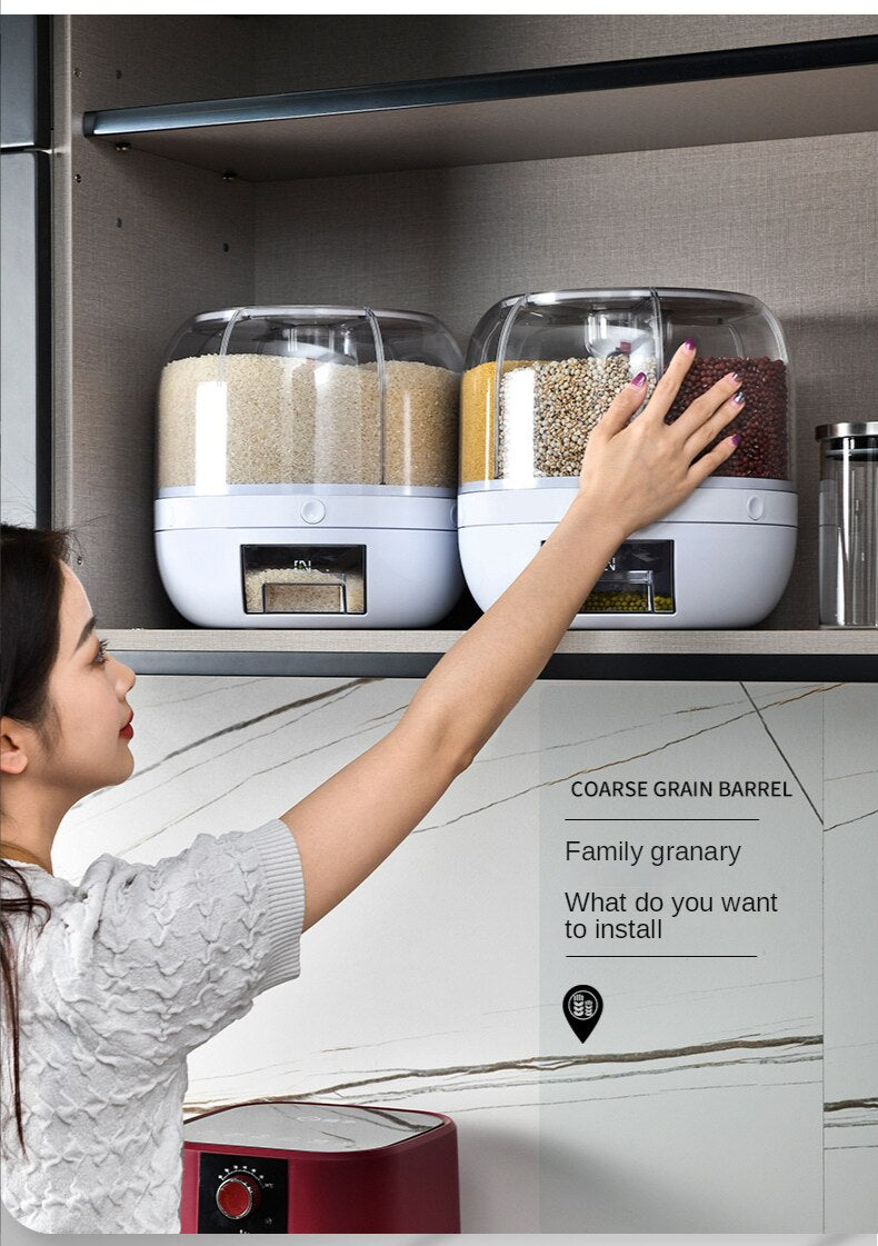 6 Compartment 360° Rotatable Container