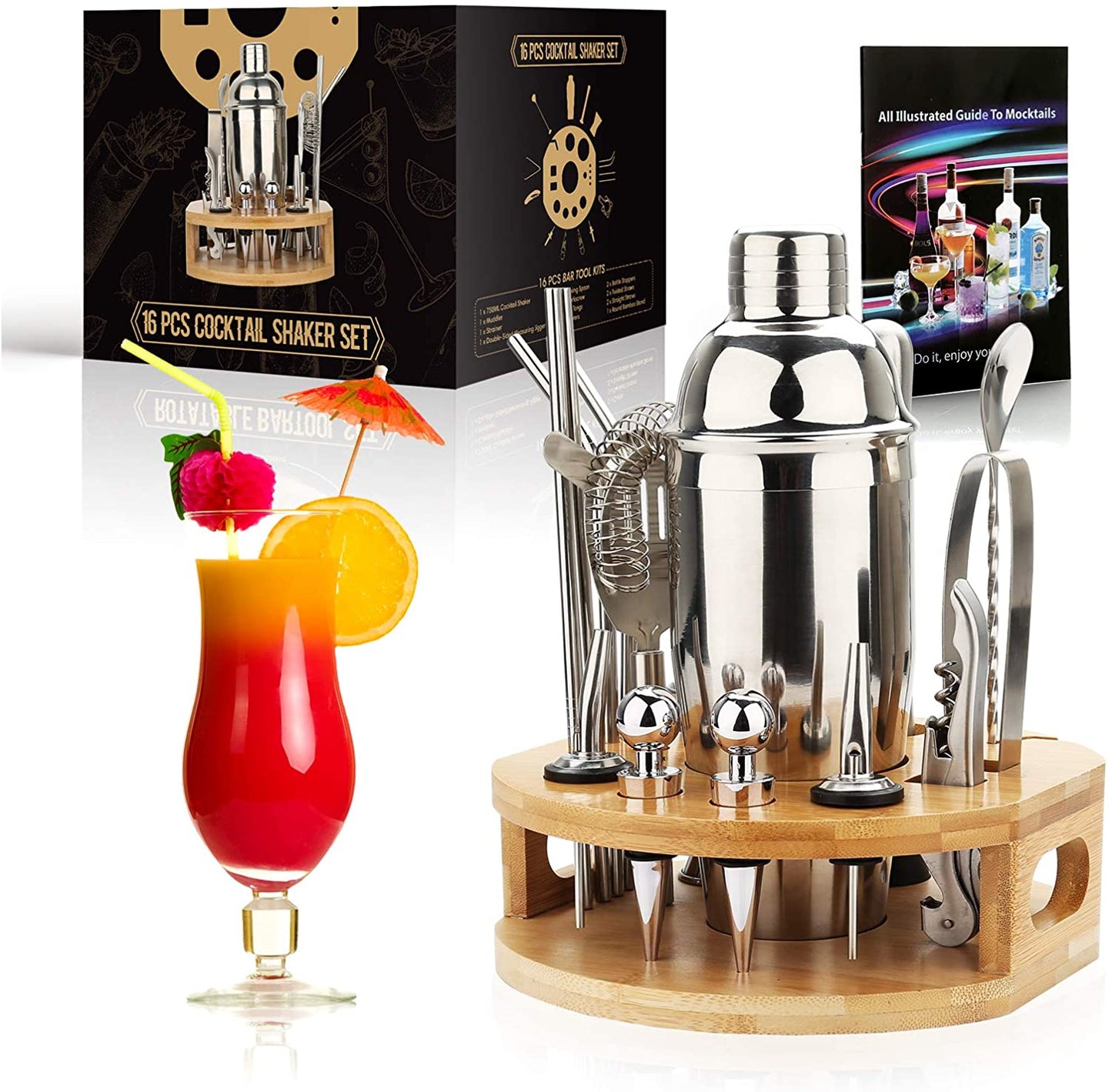 16 piece Cocktail Shaker Making Set