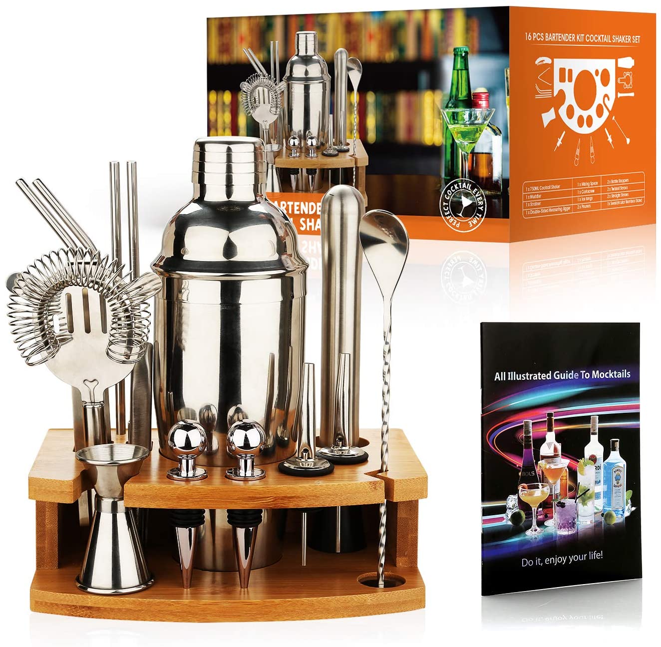 16 piece Cocktail Shaker Making Set