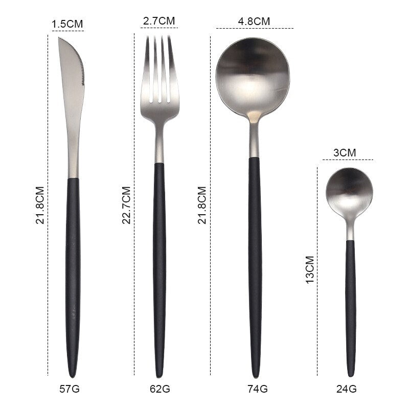 Stainless Steel Gold Cutlery Set