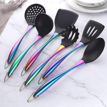 Stainless Steel Silicone Head Ladle Colander Set