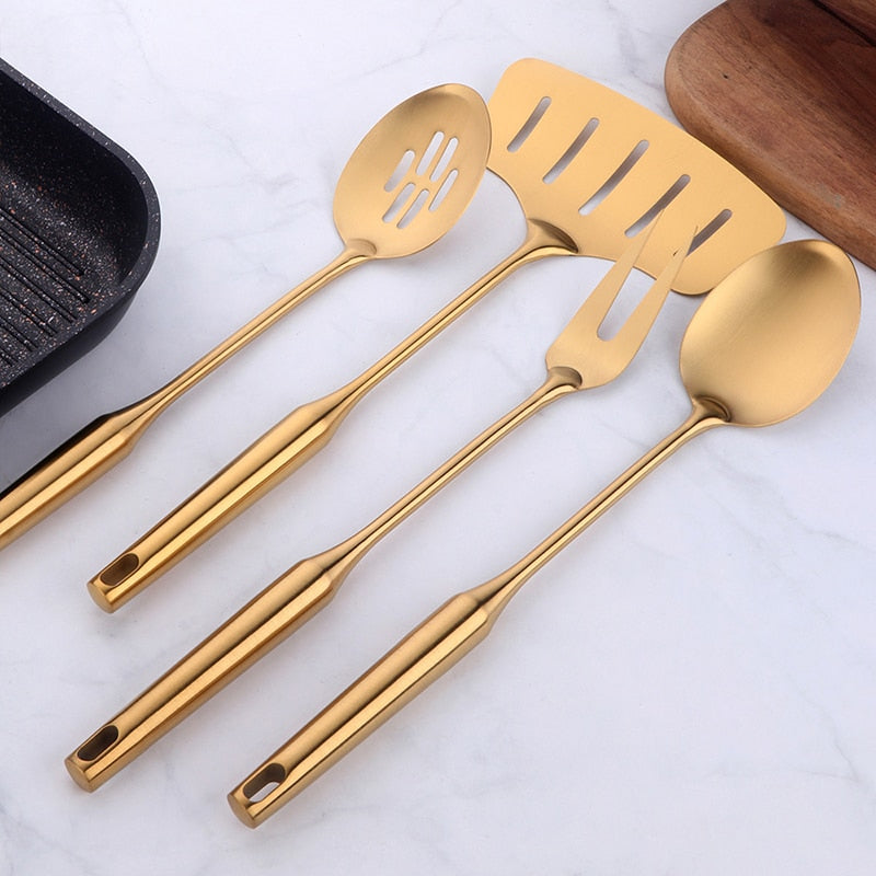 gold-kitchenware-set-long-handle-cooking-tools. jpg