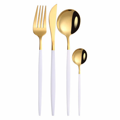 Stainless Steel Gold Cutlery Set