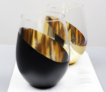 set-of-2-stemless-wine-glasses-in-gold-or-black. jpg