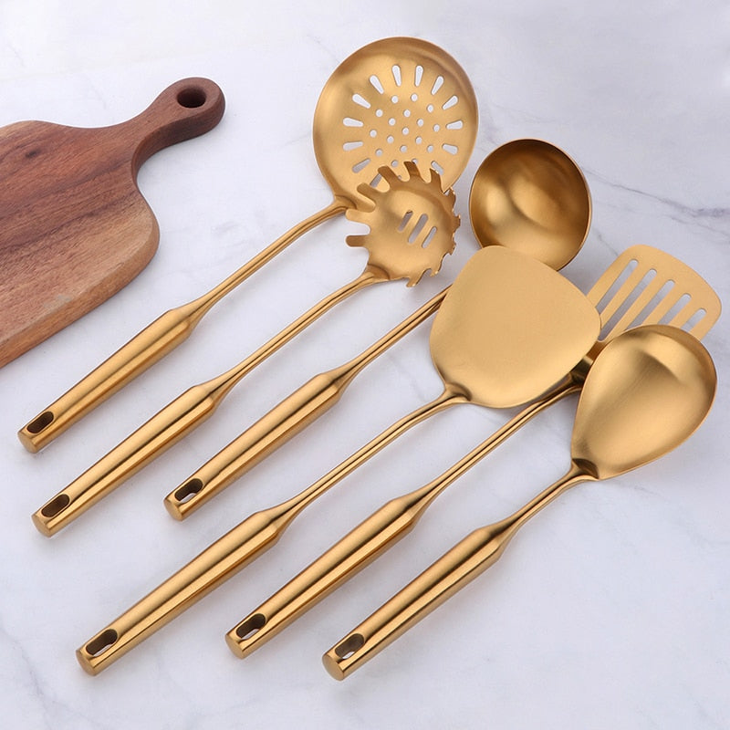 gold-kitchenware-set-long-handle-cooking-tools. jpg