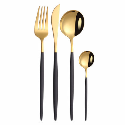 Stainless Steel Gold Cutlery Set