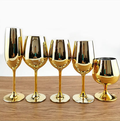 Gold plated Wine & Champagne glass